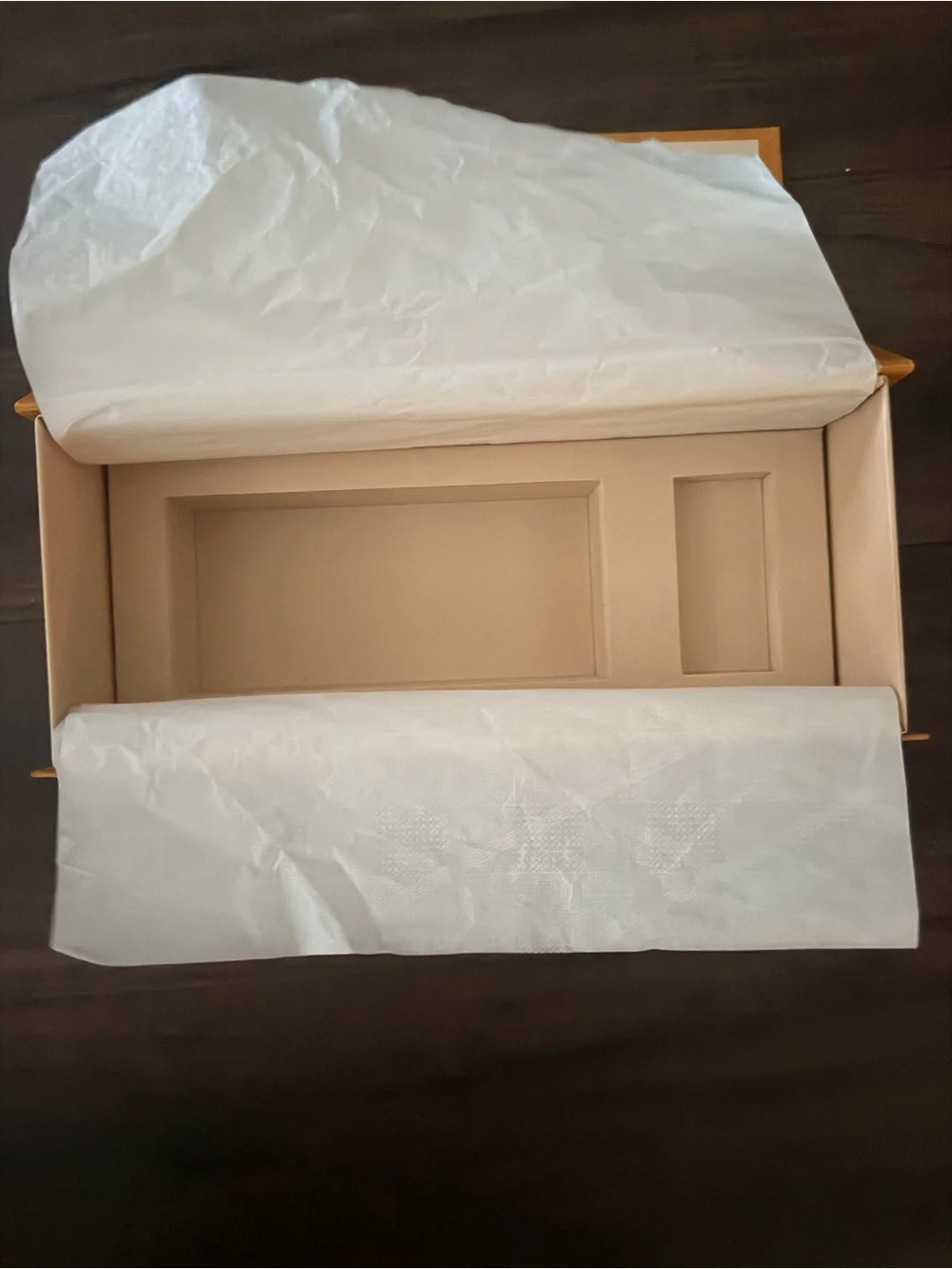 Louis Vuitton Orange and Black Logo Gift Box